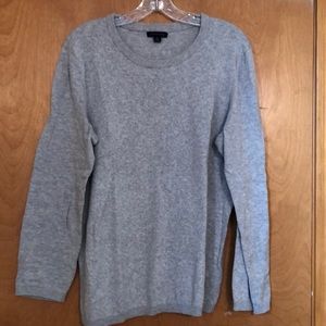 VEUC Grey cotton crew neck sweater